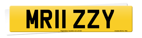 Registration number MR11 ZZY